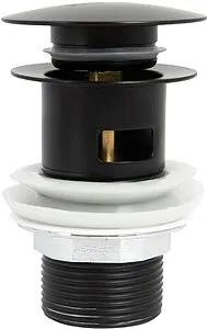 Выпуск автоматический для раковины с переливом BelBagno чёрный матовый BB-SAT-NERO Выпуск автоматический для раковины с переливом BelBagno чёрный матовый BB-SAT-NERO, 1