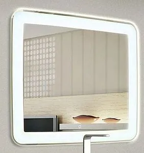 Зеркало с подсветкой Continent Velvette Led 80x60 с функцией Bluetooth белый ЗЛП933 Зеркало с подсветкой Continent Velvette Led 80x60 с функцией Bluetooth белый ЗЛП933, 3