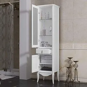 Шкаф-пенал напольный Opadiris Лоренцо 45 L белый Z0000008217, 4