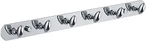 Планка с 6-ю крючками Fixsen Equipment хром FX-1416 Планка с 6-ю крючками Fixsen Equipment хром FX-1416, 1