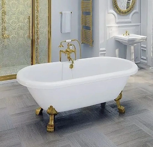 Ванна акриловая отдельностоящая Radomir Леонесса 175х80 на ножках "лев" золото 1-01-3-0-1-138 Ванна акриловая отдельностоящая Radomir Леонесса 175х80 на ножках "лев" золото 1-01-3-0-1-138