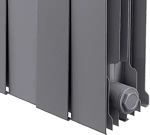 Радиатор биметаллический 12 секций Royal Thermo PianoForte 300 Silver Satin RTPSS30012 Радиатор биметаллический 12 секций Royal Thermo PianoForte 300 Silver Satin RTPSS30012, 4