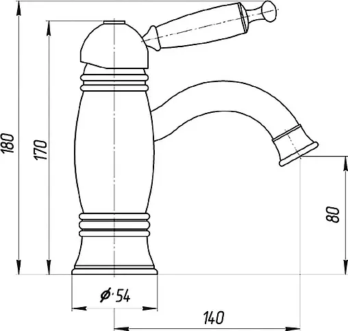 Смеситель для раковины Migliore Oxford бронза ML.OXF-6319.Bi.Bt