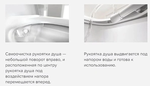 Унитаз подвесной безободковый с функцией биде и встроенным термостатом TECEone белый 9700200