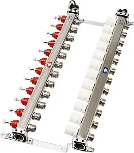Группа коллекторная с расходомерами 12 отводов 1"в/в x ¾"ек Uni-fitt 450I4312 Группа коллекторная с расходомерами 12 отводов 1"в/в x ¾"ек Uni-fitt 450I4312, 3