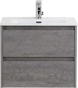 Тумба-умывальник подвесная BelBagno KRAFT 39 60 Cemento Grigio KRAFT 39-600/390-2C-SO-CG+BB600/390ETL Тумба-умывальник подвесная BelBagno KRAFT 39 60 Cemento Grigio KRAFT 39-600/390-2C-SO-CG+BB600/390ETL, 1