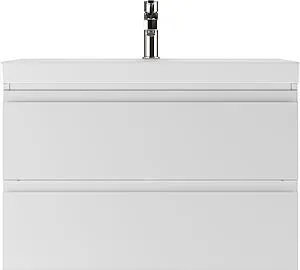 Тумба под умывальник подвесная Домино Graffo 80/Moduo 80 белый DGr2103T, 3