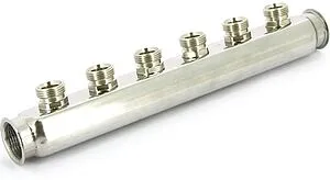 Коллектор распределительный проходной 6 отводов 1&quot;в/в x ¾&quot;ек Uni-fitt 430I4306, 4