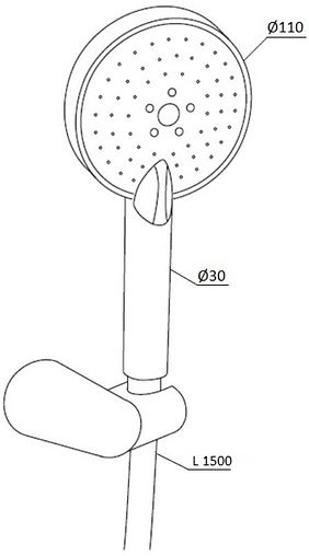 Душевой набор Damixa Origin One хром 918110000