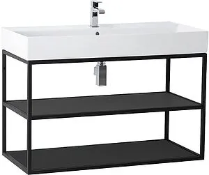 Каркас под раковину Cezares Cadro 90 чёрный матовый CADRO-90/46/58-2C-SO-MET-ST, 1