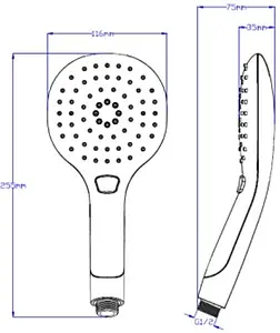 Лейка ручного душа SMARTsant Афалина белый/хром V3600W Лейка ручного душа SMARTsant Афалина белый/хром V3600W, 2