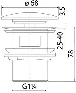 Выпуск автоматический для раковины с переливом IDDIS Optima Home белый OPHWS0Wi88 Выпуск автоматический для раковины с переливом IDDIS Optima Home белый OPHWS0Wi88, 2