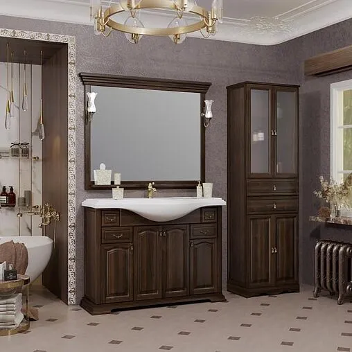 Шкаф-пенал напольный двухстворчатый Opadiris Риспекто 60 cветлый орех 00-00005844