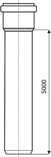 Труба канализационная наружная D=200мм L=5000мм Ostendorf KGEM 223050