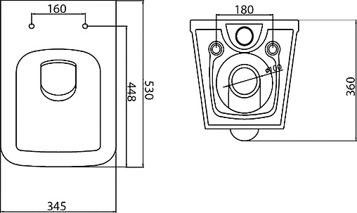 Унитаз подвесной безободковый BelBagno Dory белый BB522ACHR