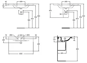 Раковина Ideal Standard Connect new 60 белый E812901 Раковина Ideal Standard Connect new 60 белый E812901, 2