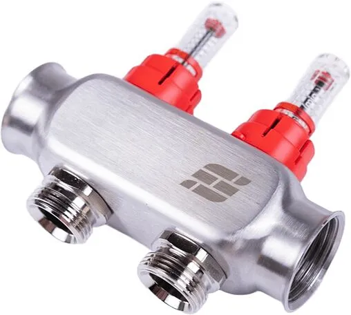 Группа коллекторная с расходомерами 2 отвода 1&quot;в/в x ¾&quot;ек FDV S1101A-½