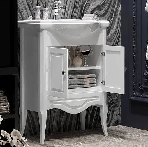 Тумба-умывальник напольная Opadiris Брунелла 65 белый матовый 00-00000474+4640021061268