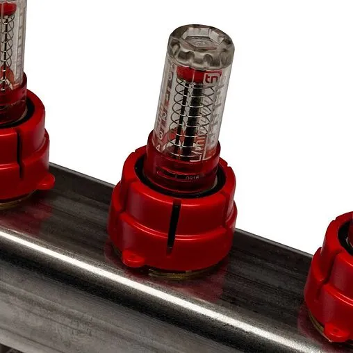 Группа коллекторная с расходомерами 5 отводов 1&quot;в/в x ¾&quot;ек Stout SMS 0917 000005