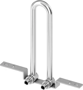 Монтажный узел для подключения радиаторов, настенный, никелированный 16мм x 15мм TECEflex 714905, 1