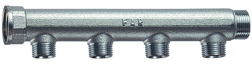 Коллектор распределительный проходной 4 отвода 1¼&quot;в/н x ½&quot;к Far FK 3725 11412