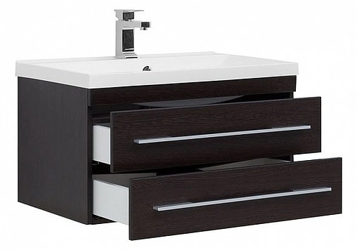 Тумба под умывальник подвесная Aquanet Нота 75 венге 00171488