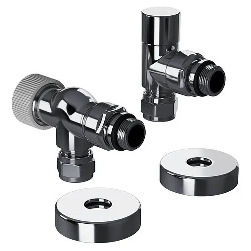 Комплект вентилей терморегулирующих осевых 15x1.0 x ½"н Royal Thermo Design Pro хром RATVXO11215CH Комплект вентилей терморегулирующих осевых 15x1.0 x ½"н Royal Thermo Design Pro хром RATVXO11215CH