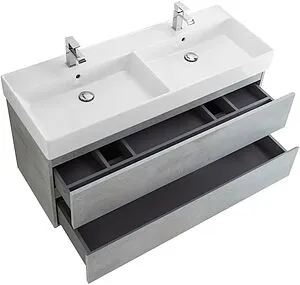 Тумба-умывальник подвесная Cezares Molveno 46 120 Beton MOLVENO 46-120-2C-SO-2-BET+CZR-MIL-120-2-LVB Тумба-умывальник подвесная Cezares Molveno 46 120 Beton MOLVENO 46-120-2C-SO-2-BET+CZR-MIL-120-2-LVB, 4