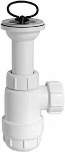 Сифон бутылочный для раковины Mc Alpine белый MRW2-40, 1