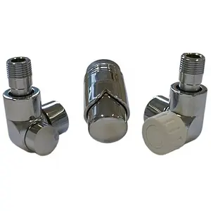 Комплект вентилей терморегулирующих угловых ½"н x ½"в хром Schlosser Lux 603700064 Комплект вентилей терморегулирующих угловых ½"н x ½"в хром Schlosser Lux 603700064, 1