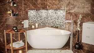 Ванна из искусственного камня Esse Vancouver 180x90 белый EVAN1800 Ванна из искусственного камня Esse Vancouver 180x90 белый EVAN1800, 3