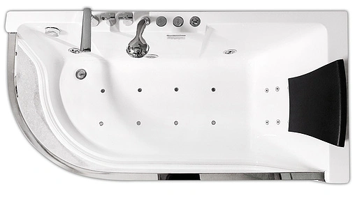 Ванна акриловая с гидромассажем Gemy 165x80 R G9227 E R