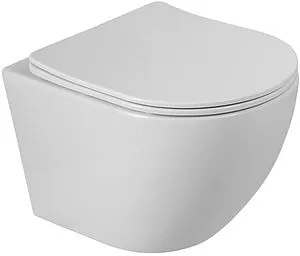 Унитаз подвесной безободковый BelBagno Sfera-R Tornado белый BB046CH-TOR, 1