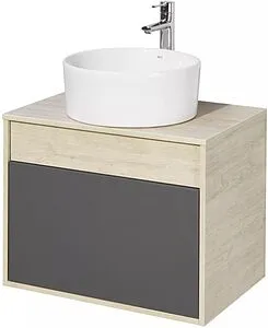 Тумба под умывальник подвесная Aquaton Лофт Урбан 65 графит/орегон 1A254001LQX60, 3