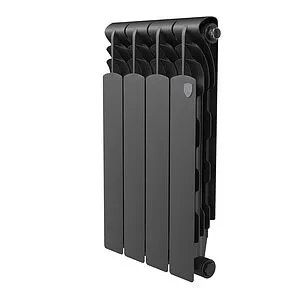 Радиатор биметаллический 4 секций Royal Thermo Revolution Bimetall 500 2.0 Noir Sable RTRBNS250004 Радиатор биметаллический 4 секций Royal Thermo Revolution Bimetall 500 2.0 Noir Sable RTRBNS250004, 1
