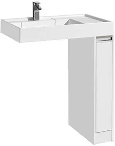 Тумба под умывальник напольная над стиральной машиной Aquaton Лондри 20 белый 1A236101LH010 Тумба под умывальник напольная над стиральной машиной Aquaton Лондри 20 белый 1A236101LH010, 1