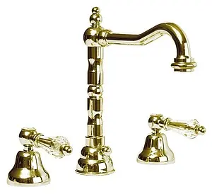 Смеситель для раковины Cezares Diamond золото DIAMOND-BLS2-03/24-Sw, 1