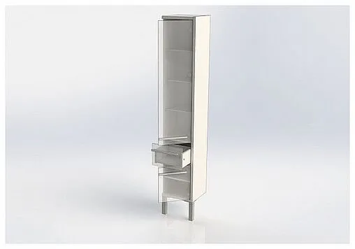 Шкаф-пенал Aquanet Фостер 35 R белый/эвкалипт мистери 00202062