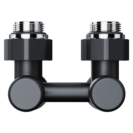 Узел нижнего подключения радиатора угловой ¾"ек x ¾"ек (½"н) Royal Thermo Design черный RANDU11234BL Узел нижнего подключения радиатора угловой ¾"ек x ¾"ек (½"н) Royal Thermo Design черный RANDU11234BL