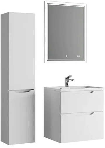 Тумба-умывальник подвесная Raval Wector 60 белый Wct.01.60/P/W/MD+4627173210164