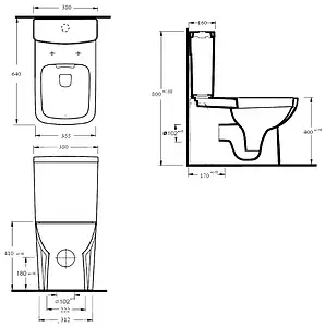 Унитаз-компакт безободковый с функцией биде beWash Starnberg белый 72453501 Унитаз-компакт безободковый с функцией биде beWash Starnberg белый 72453501, 2