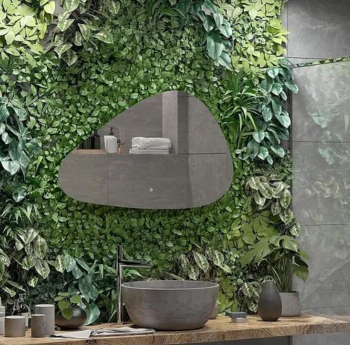 Зеркало с подсветкой Continent Voyage Led 100x70 белый ЗЛП616