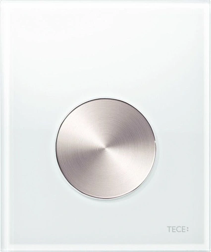 Клавиша смыва для писсуара TECEloop Urinal 9242661 кнопка/нержавеющая сталь, панель/стекло белый
