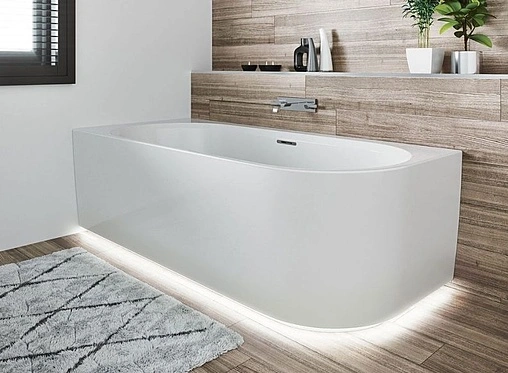 Ванна акриловая Riho DESIRE WALL MOUNTED LED 180x84 B089002005