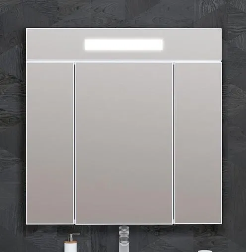 Шкаф-зеркало Opadiris Фреш 75 белый Z0000010398