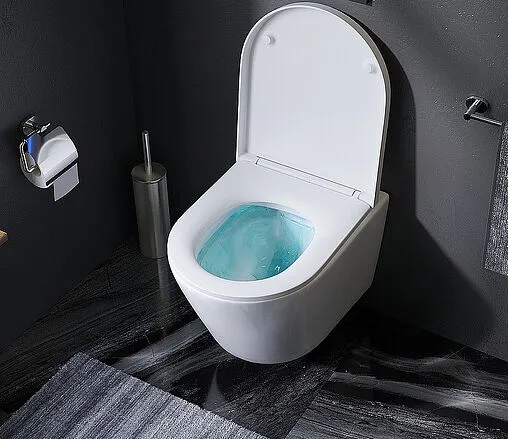 Комплект 6 в 1 Am.Pm Sense FlashClean IS110101.741701 с кнопкой белый глянцевый