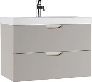 Тумба-умывальник подвесной Домино Dune 80 серый тауп DD2503T+4627173210188, 1