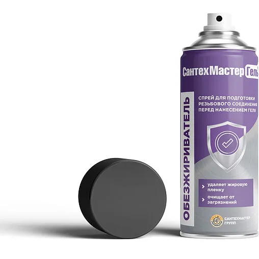 Обезжириватель 150мл СантехМастер Гель 61054