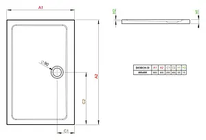 Поддон для душа Radaway Doros D80x90 SDRD9080-01 Поддон для душа Radaway Doros D80x90 SDRD9080-01, 3