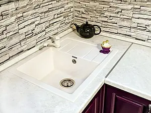 Мойка кухонная GranFest Quadro Q-650L белый Мойка кухонная GranFest Quadro Q-650L белый, 3